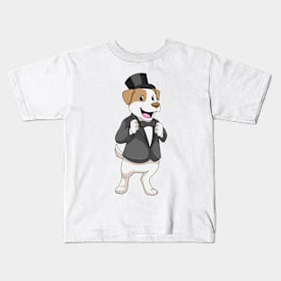 Dog as Groom with Ribbon Kids T-Shirt